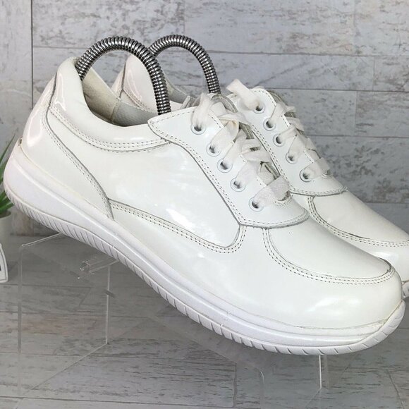 Alegria Cindi Lace Up White Patent Leather Comfort Nursing Shoes Size 39 CIN-600 - Picture 5 of 10